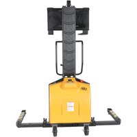 Narrow Mast Powered Lift Stacker, Electric Operated, 1500 lbs. Capacity, 63" Max Lift Distribution Élite MP