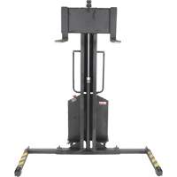 Narrow Mast Powered Lift Stacker, Electric Operated, 1000 lbs. Capacity, 63" Max Lift Distribution Élite MP