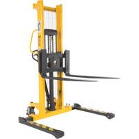 Manual Hydraulic Stacker, Hand Pump Operated, 2000 lbs. Capacity, 63" Max Lift Distribution Élite MP