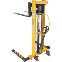 Manual Hydraulic Stacker, Hand Pump Operated, 2000 lbs. Capacity, 63" Max Lift Distribution Élite MP