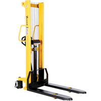 Manual Hydraulic Stacker, Hand Pump Operated, 2000 lbs. Capacity, 63" Max Lift Distribution Élite MP