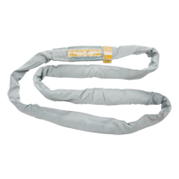 Polyester Round Sling, Grey, 4" W x 6' L, 32000 lbs. Vertical Load Distribution Élite MP