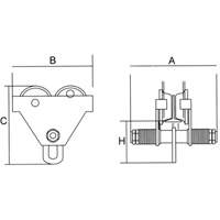 Chariot r&eacute;glable avec plaques de s&eacute;curit&eacute;, 1000 lb (0,5 tonne) Distribution Élite MP
