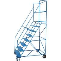 CSA-Certified Rolling Step Ladder with Locking Step, 8 Steps, 30" Step Width, 72" Platform Height, Steel Distribution Élite MP