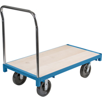 Chariot &agrave; plateforme robuste, 48" lo x 24" la, Capacit&eacute; de 2500 lb, Roues en Nylon Distribution Élite MP