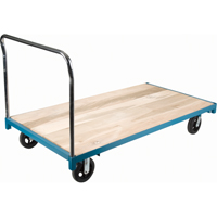 Chariot &agrave; plateforme robuste, 96" lo x 48" la, Capacit&eacute; de 2000 lb, Roues en Caoutchouc Distribution Élite MP