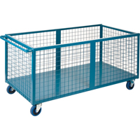 Caisson en treillis m&eacute;tallique, Acier, 63" lo x 30" la x 31,5" h, Volume 25 pi³, Capacit&eacute; 1200 lb Distribution Élite MP