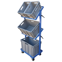 Stock Cart, Steel, 30-11/16" W x 19-1/4" D, 3 Shelves, 300 lbs. Capacity Distribution Élite MP