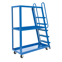 Stock Picking Cart, Steel, 21-7/8" W x 56-1/8" D, 3 Shelves, 1000 lbs. Capacity Distribution Élite MP