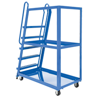Stock Picking Cart, Steel, 27-7/8" W x 56-1/8" D, 3 Shelves, 1000 lbs. Capacity Distribution Élite MP