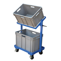 Stock Cart, Steel, 30-11/16" W x 19-1/4" D, 2 Shelves, 200 lbs. Capacity Distribution Élite MP