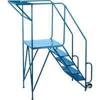 Mechanics/Maintenance Rolling Ladder, Steel, 5 Steps, 47" Platform Height Distribution Élite MP