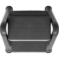 Escabeau repliable, 2 marches, 19-1/2" x 20-1/2" x Hauteur 22-3/4" Distribution Élite MP