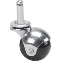 Zinc Plated Caster, Swivel with Brake, 2" (50.8mm) Dia., 200 lbs. (91 kg.) Capacity Distribution Élite MP