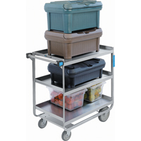 Heavy-Duty U Frame Carts, 3 Tiers, 23" W x 37-1/8 H x 38-5/8" D, 700 lbs. Capacity Distribution Élite MP