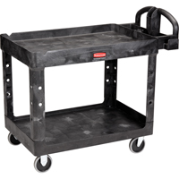 Heavy Duty Utility Cart - 4546-00, 2 Tiers, 26" x 33-1/4" x 55", 750 lbs. Capacity Distribution Élite MP
