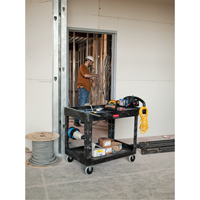 Heavy Duty Utility Cart - 4500-88, 2 Tiers, 17-1/8" x 33-1/4" x 39", 500 lbs. Capacity Distribution Élite MP