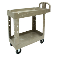 Heavy Duty Utility Cart - 4500-88, 2 Tiers, 17-1/8" x 33-1/4" x 39", 500 lbs. Capacity Distribution Élite MP