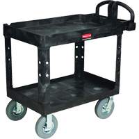 Heavy-Duty Utility Cart, 2 Tiers, 25-1/4" x 37-1/8 x 36-3/8", 500 lbs. Capacity Distribution Élite MP