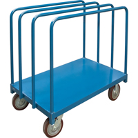 Chariot robuste pour transport de panneaux avec rails &agrave; palier unique, 48" x 30" x 45", Capacit&eacute; 2500 lb Distribution Élite MP