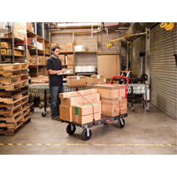 Heavy-Duty Platform Truck, 36" L x 24" W, 1000 lbs. Cap., Rubber Wheels Distribution Élite MP