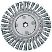 Meule &agrave; fils nou&eacute;s torsad&eacute;s, Dia. 6", Fils 0,02", Arbre 5/8"-1/2, Acier Distribution Élite MP