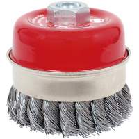 CKB3201T High Performance Knot Banded Cup Brush, 3-1/2" Dia. x 5/8"-11 Arbor Distribution Élite MP