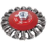 Brosse conique &agrave; fils torsad&eacute;s BK520T, Dia. 5", Arbre 5/8-11 Distribution Élite MP