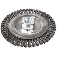 Brosse pour cordon de soudure, Dia. 5", Fils 0,022", Arbre 5/8"-11, Acier Distribution Élite MP