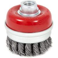 High-Performance Knot Banded Cup Brush, 3" Dia. x 5/8"-11 Arbor Distribution Élite MP