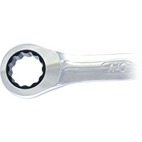 Non-Reversible Long Pattern Ratcheting Combination Wrench, 19 mm, Plain Finish Distribution Élite MP