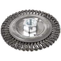 Brosse pour cordon de soudure, Dia. 6", Fils 0,022", Arbre 5/8"-11, Acier Distribution Élite MP