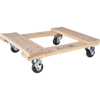 Socle roulant en bois dur, Roues en Polyol&eacute;fine, Capacit&eacute; de 1000 lb, 18" la x 24" p x 7" h Distribution Élite MP