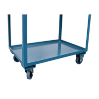Deep Lipped Service Cart, 2 Tiers, 24" W x 47" H x 36" D, 1200 lbs. Capacity Distribution Élite MP