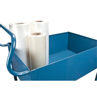 Deep Lipped Service Cart, 2 Tiers, 24" W x 47" H x 36" D, 1200 lbs. Capacity Distribution Élite MP