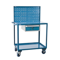 Mobile Service Cart, 2 Tiers, 24" W x 57" H x 40" D, 1200 lbs. Capacity Distribution Élite MP