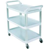 Open-Sided Shelf Cart, 3 Tiers, 40" x 37" x 20", 300 lbs. Capacity Distribution Élite MP