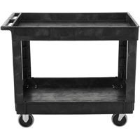 Flat Handle Utility Cart, 2 Tiers, 40" x 32-1/4" x 24", 500 lbs. Capacity Distribution Élite MP