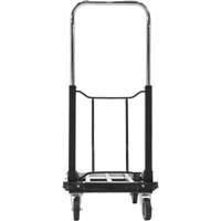 Chariot &agrave; plateforme repliable, Acier inoxydable, 300 lb, 28" lo x 16" la, Hauteur 33-1/2" Distribution Élite MP