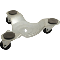 Socle roulant zingu&eacute; pour les pattes, Capacit&eacute; de 300 lb, Cadre en Acier, 2,75" h Distribution Élite MP