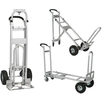 Three-Position Spartan III Convertible Hand Truck, Aluminum, 750 lbs. Capacity Distribution Élite MP