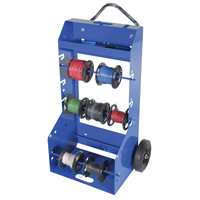 Chariot portatif pour mat&eacute;riaux bobin&eacute;s, Acier, 4 Montants, 29" la x 47-5/16" h x 21-7/8" p, Capacit&eacute; de 300 lb Distribution Élite MP