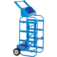 Chariot portatif pour mat&eacute;riaux bobin&eacute;s, Acier, 11 Montants, 19-1/2" la x 43-1/4" h x 17-1/2" p, Capacit&eacute; de 150 lb Distribution Élite MP