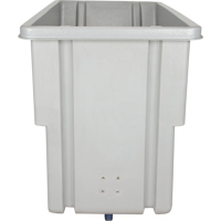 Chariot basculeur en acier, Poly&eacute;thyl&egrave;ne, 0,625 vg³, Capacit&eacute; de charge de 500 lb Distribution Élite MP