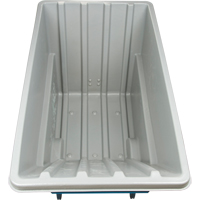 Chariot basculeur en acier, Poly&eacute;thyl&egrave;ne, 1,1 vg³, Capacit&eacute; de charge de 1250 lb Distribution Élite MP