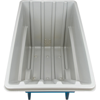 Chariot basculeur en acier, Poly&eacute;thyl&egrave;ne, 1,1 vg³, Capacit&eacute; de charge de 2000 lb Distribution Élite MP