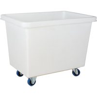 Tapered Wall Box Truck, White Polyethylene, 39" L x 27" W x 31" H, 12 cu. ft. Volume, 600 lbs. Capacity Distribution Élite MP
