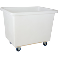 Chariot-caisse en &agrave; parois effil&eacute;es, Poly&eacute;thyl&egrave;ne blanc, 43" lo x 30" la x 34" h, Volume 16 pi³, Capacit&eacute; 600 lb Distribution Élite MP