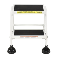 Stop-Step Ladders, 2 Steps, 16" Step Width, 18-9/16" Platform Height, Steel Distribution Élite MP