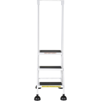 Stop-Step Ladders, 3 Steps, 16" Step Width, 28-11/16" Platform Height, Steel Distribution Élite MP